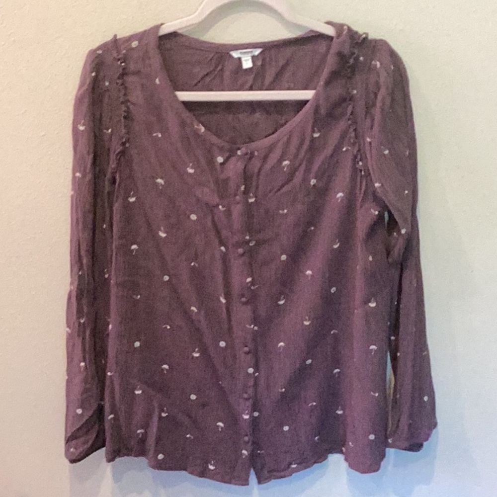 Purple gauzy shirt